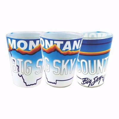 Big Sky Country License Plate Shot Glass