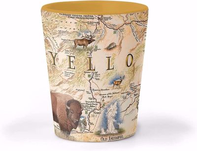 Yellowstone Park Xplorer Map Shot Glass