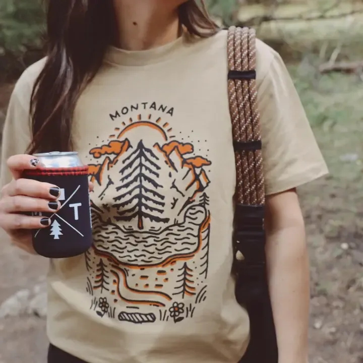 Khaki Montana Explorer T-Shirt