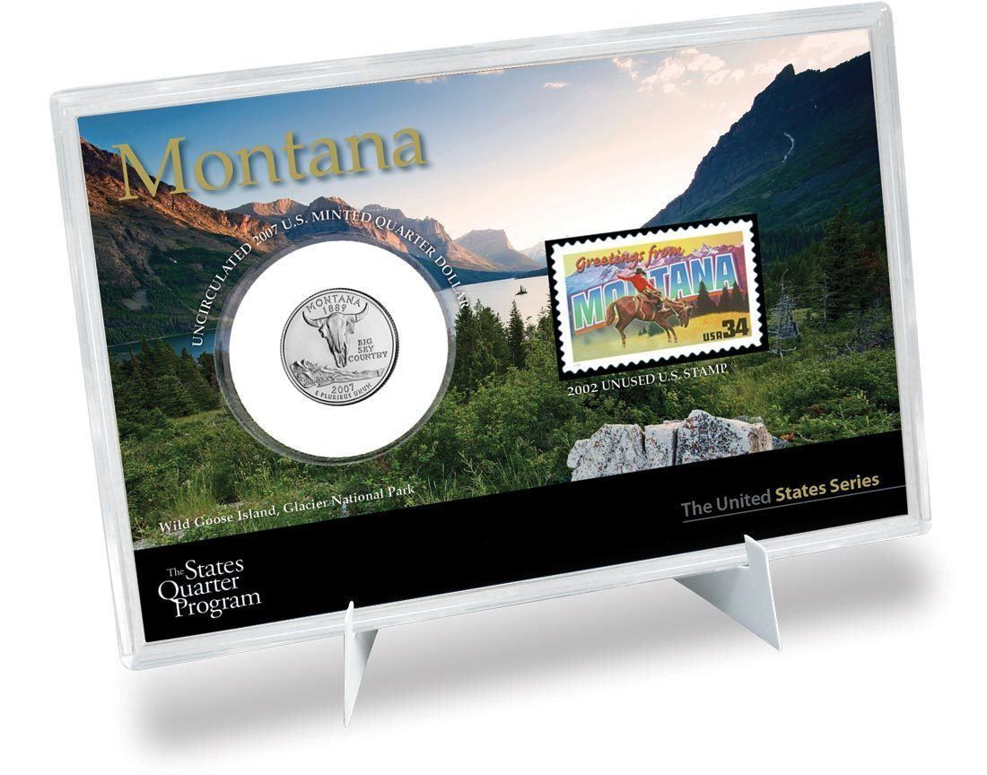 Quarter &amp; Stamp Set - Montana