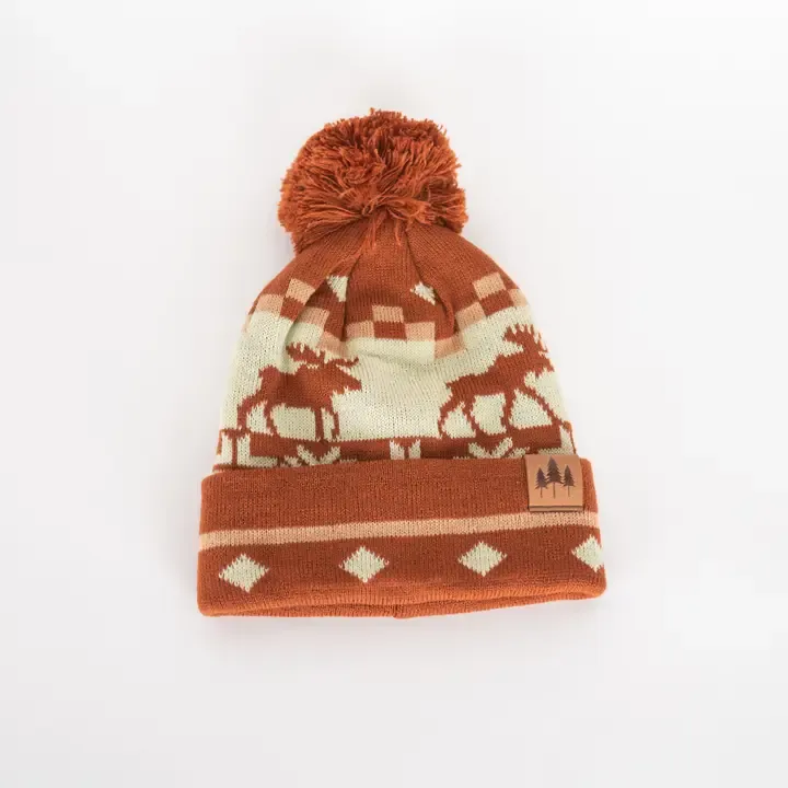 Kids Hat Moose Brown