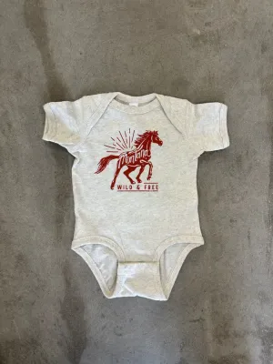 Wild &amp; Free Horse Onesie