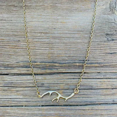 Gold Antler Choker