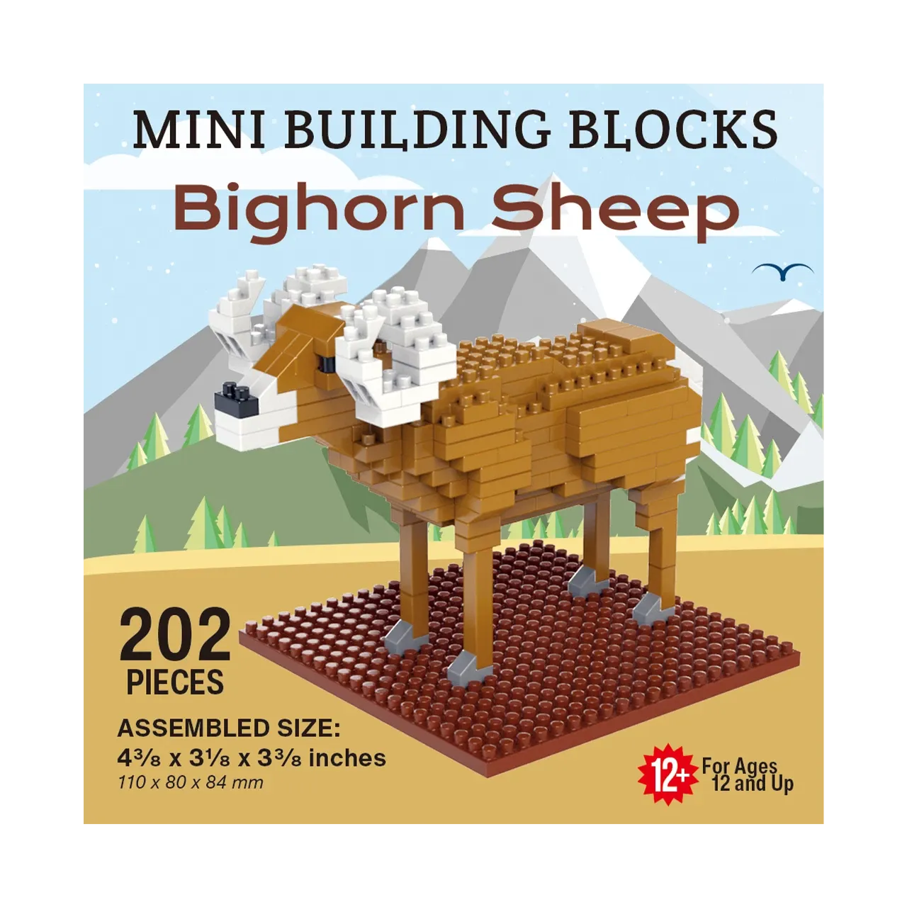 Mini Building Blocks - Bighorn Sheep