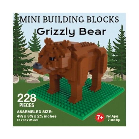 Mini Building Blocks - Grizzly Bear
