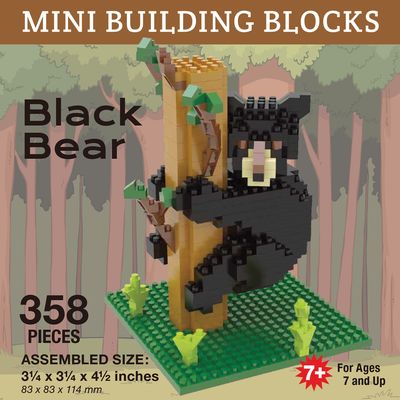 Mini Building Blocks - Black Bear Cub