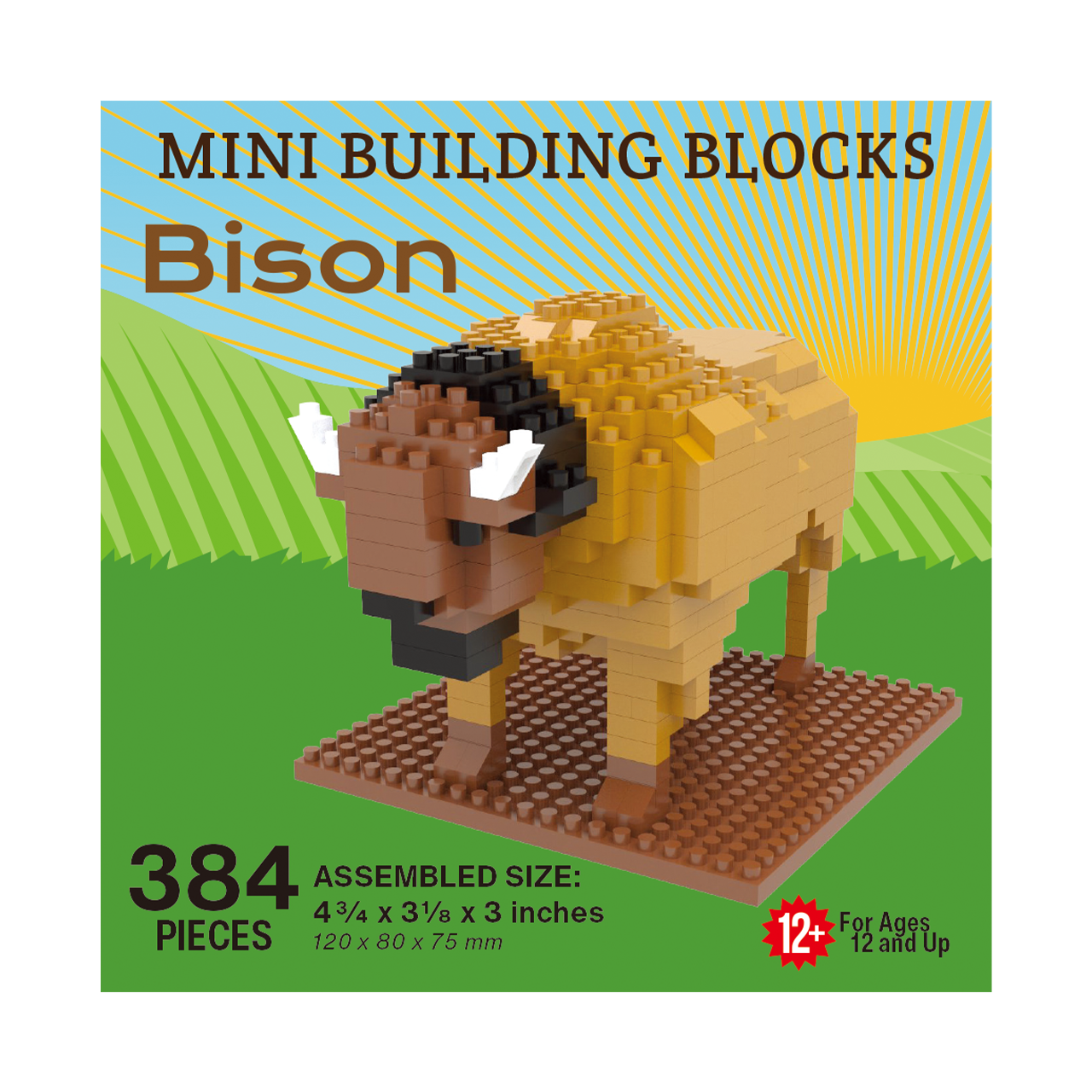 Mini Building Blocks - Bison