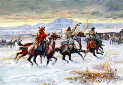 Christmas Cards - Going to a Christmas Ranch Party