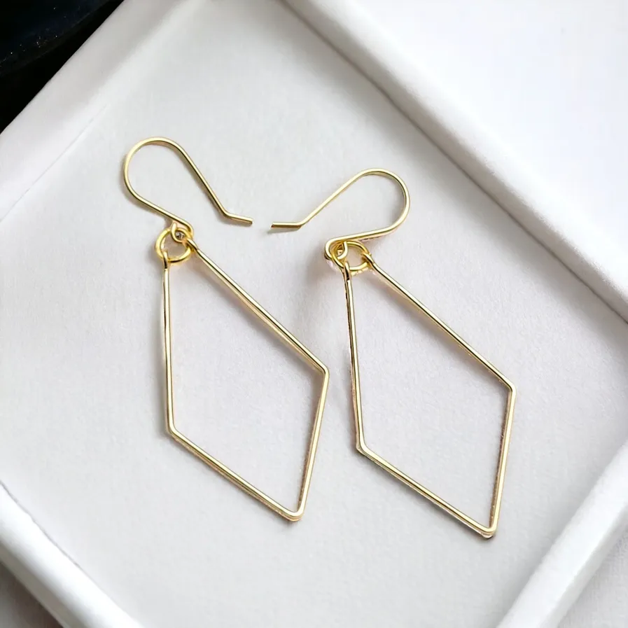 Earrings - Gold Geometric Dangle