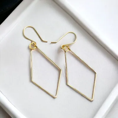 Earrings - Gold Geometric Dangle