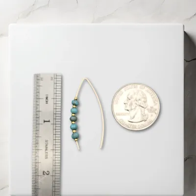 Turquoise Beads Earrings