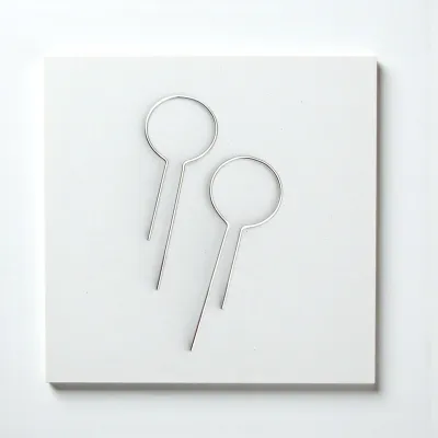 Earrings - Silver Keyhole Threader