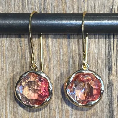 Ombre Crystal Pink Earrings