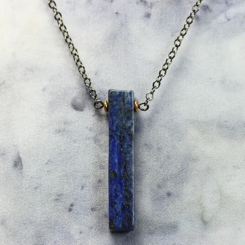 Lapis Slab Necklace