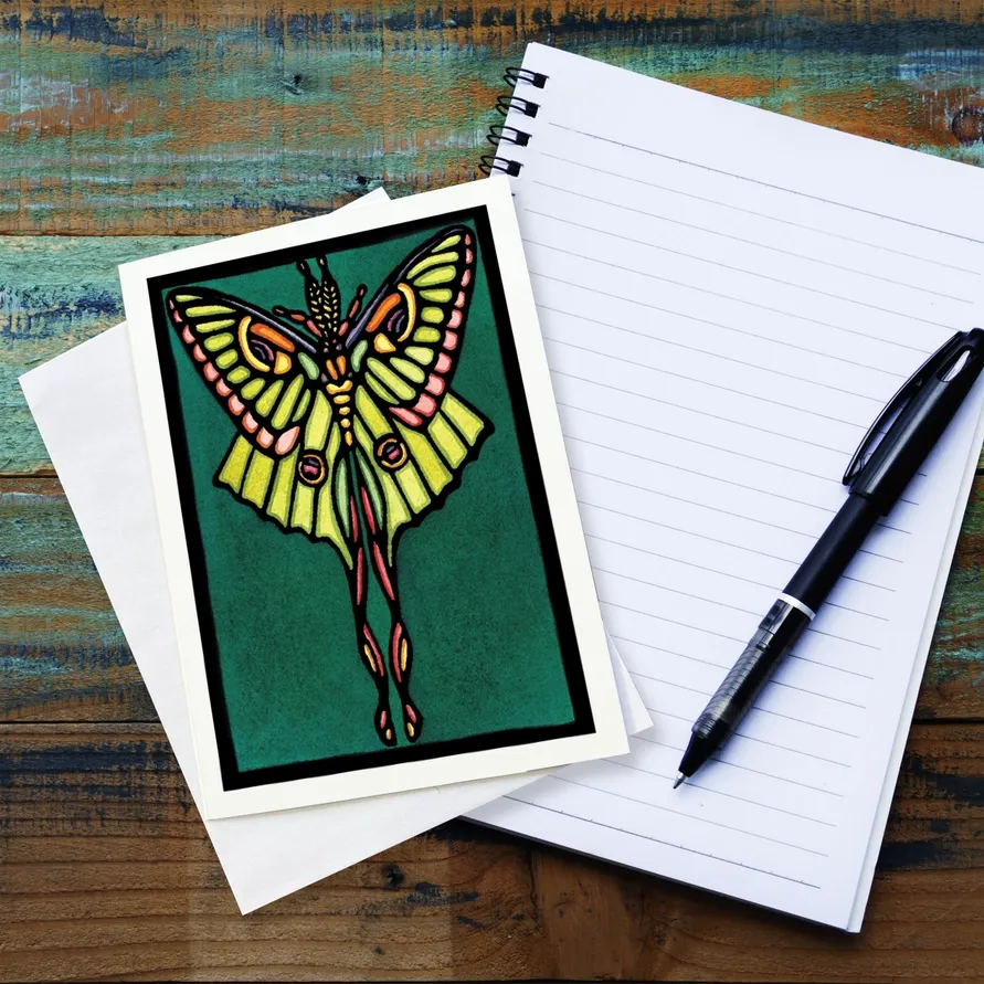 Card - Luna Moth