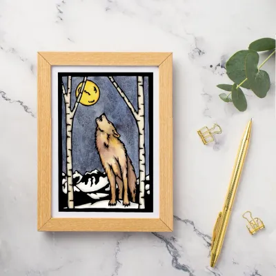 Card - Wolf Howl