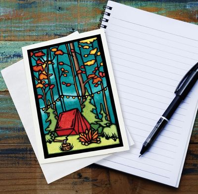 Card - Evening at Camp