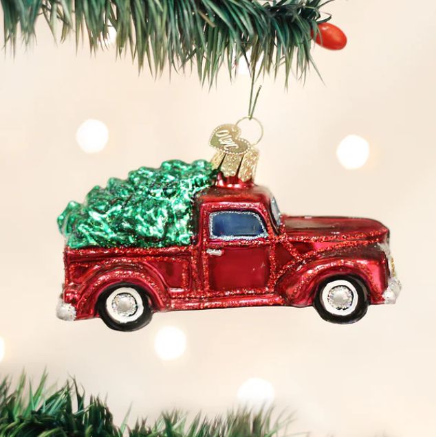 Ornament -  OW Old Truck With Tree
