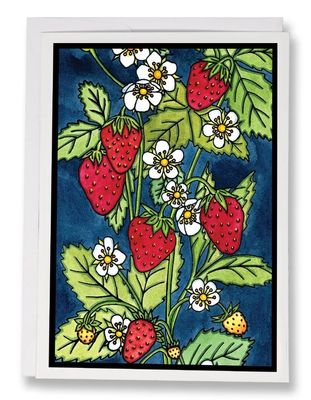 Card - Strawberries