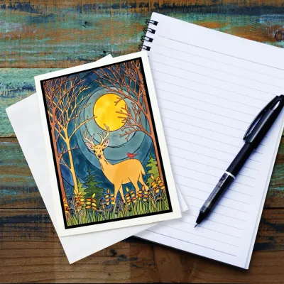 Card - Deer in Woods