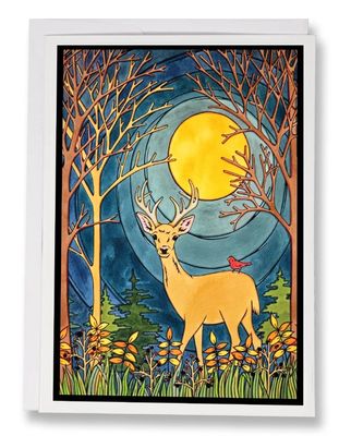 Card - Deer in Woods