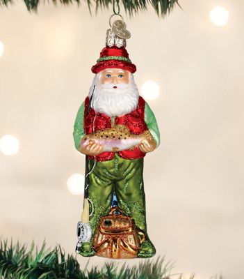 Ornament - Fly Fishing Santa