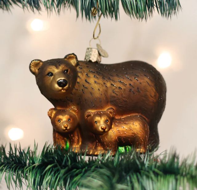 Ornament -  OW Bear With Cubs