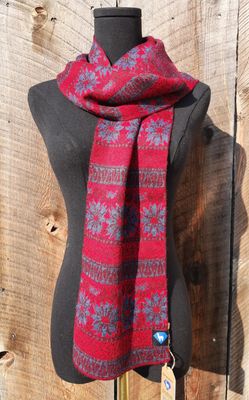 Knit Scarf - Fair Isle Arrowleaf