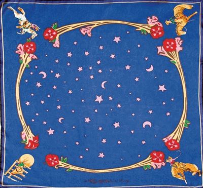 Silk Scarf - Ltd Rodeo Girl Blue
