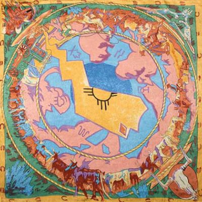 Silk Scarf - Ltd Cattle Drive
