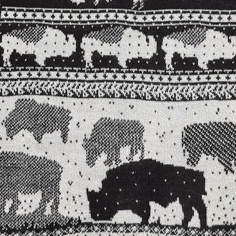 Knit Scarf - Roaming Bison