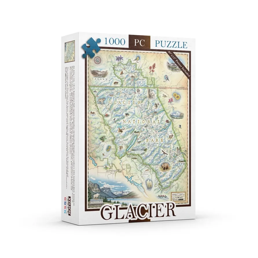 Puzzle - Glacier Xplorer Map