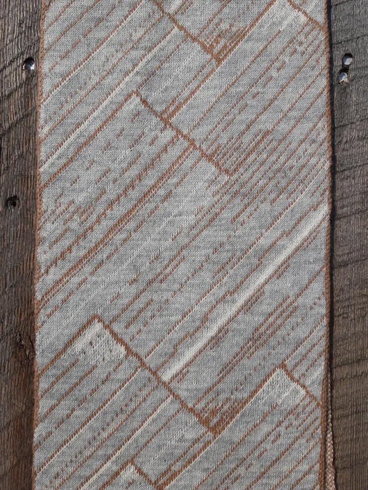 Knit Scarf - Mountain Abstract