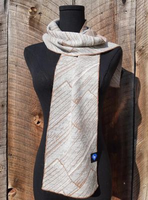 Knit Scarf - Mountain Abstract