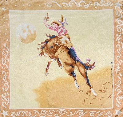 Silk Scarf - Limited Edition Blake Cowgirl