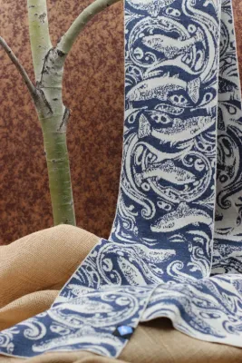Knit Scarf - Trout Paisley
