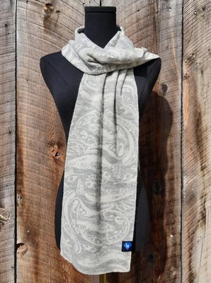 Knit Scarf - Trout Paisley