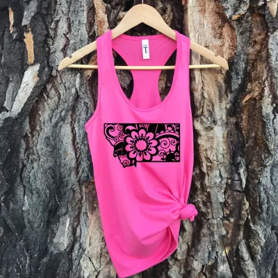 Floral Pink Tank Top