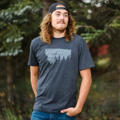 Black Alpine Forest T-Shirt