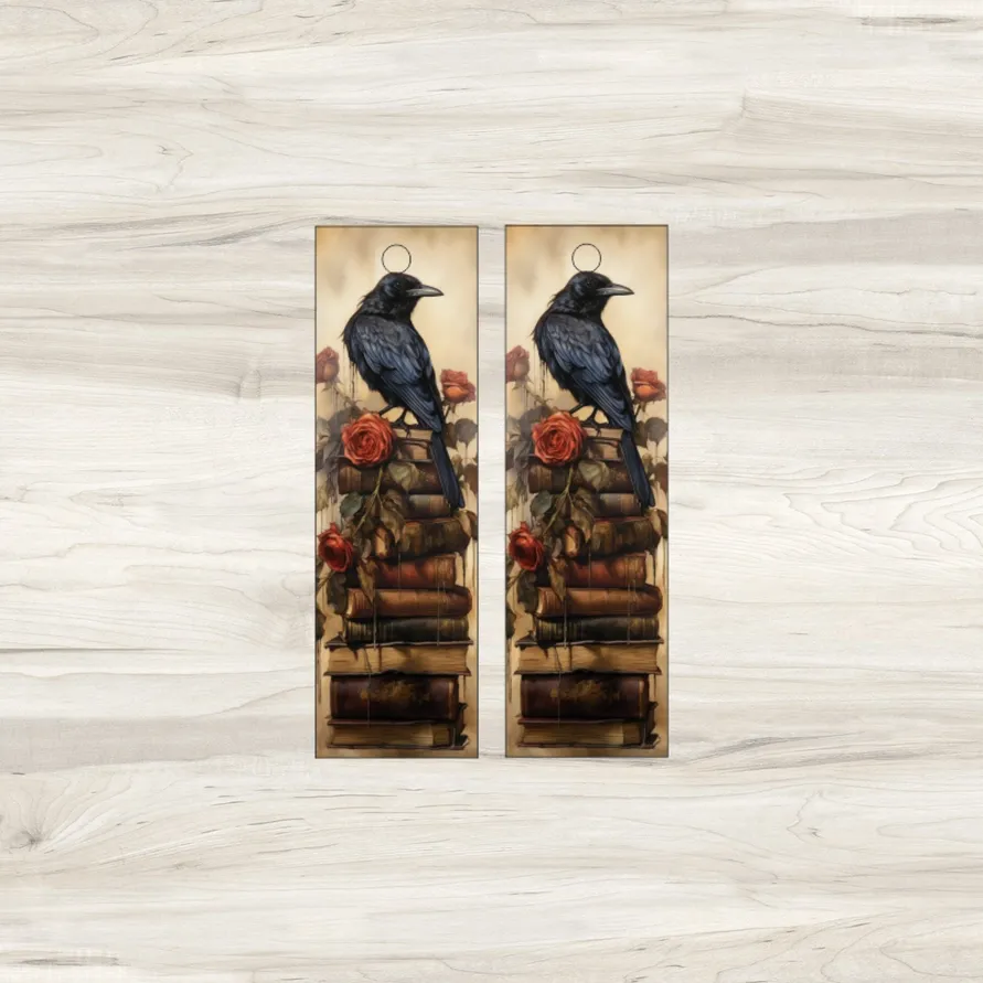 Raven Library Acrylic Bar Necklace