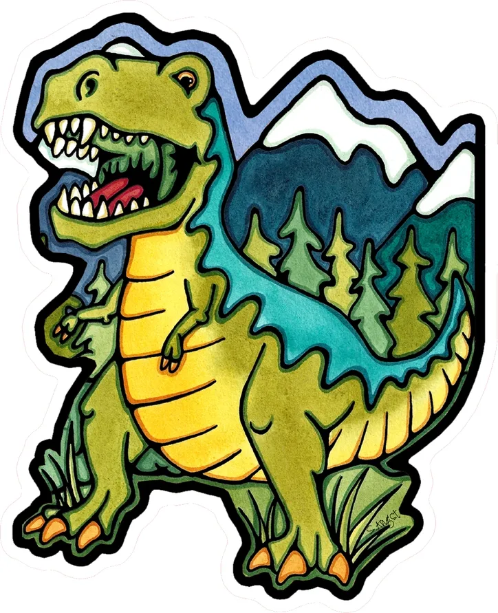 Sticker - Happy T-Rex