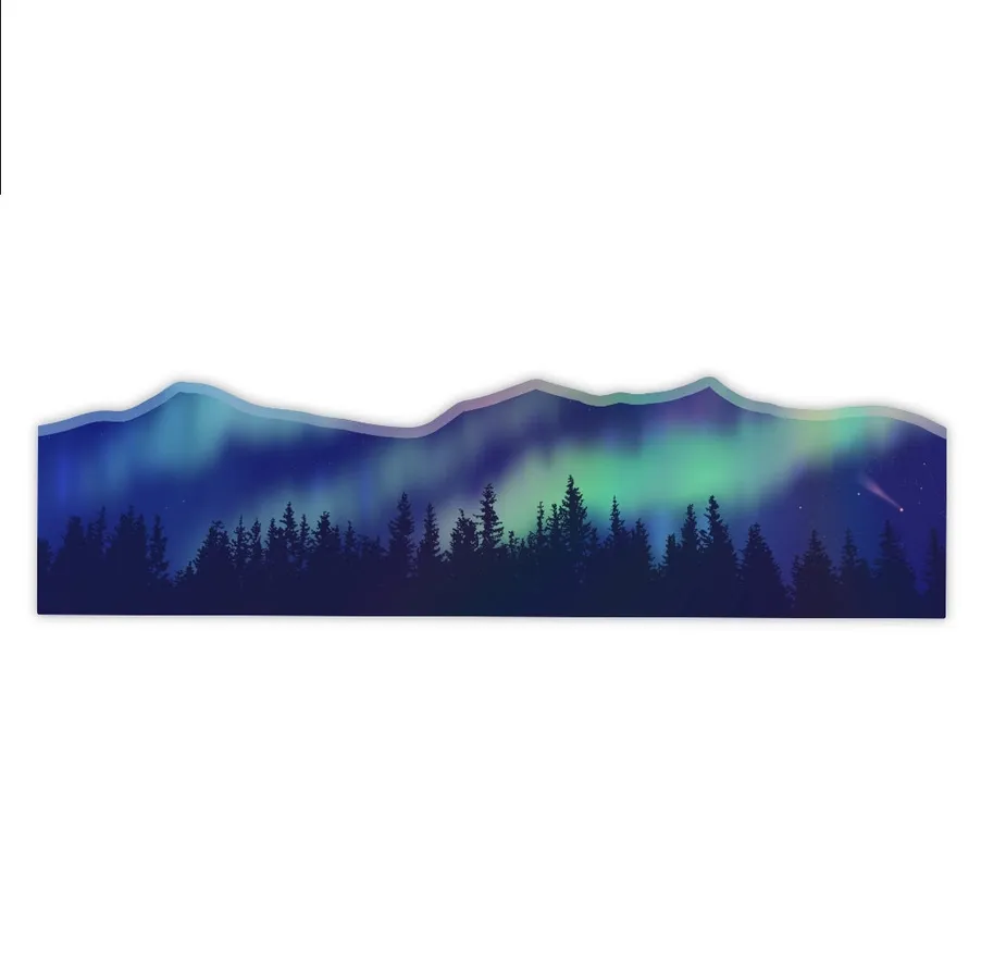 Northern Lights Wrap Sticker