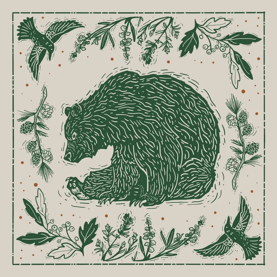 Grumpy Grizzly Bandana