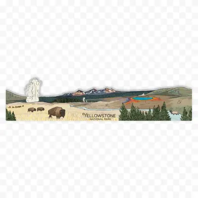 Yellowstone National Park Wrap Sticker