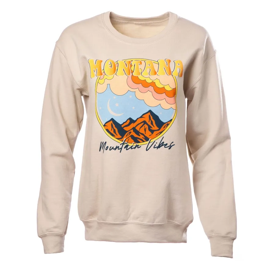Crew Neck Sweater - Mountain Vibes