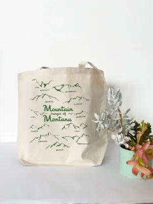 Mountain Ranges of Montana Tote