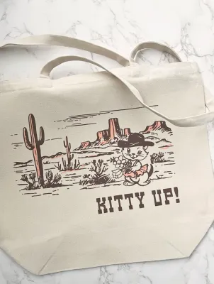 Kitty Up Cowgirl Tote