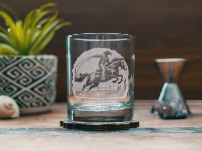 Cowboy Whiskey Glass