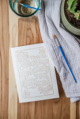 Nothing Holding Watercolor Card Kit