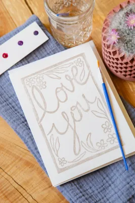 Love You Watercolor Card Kit